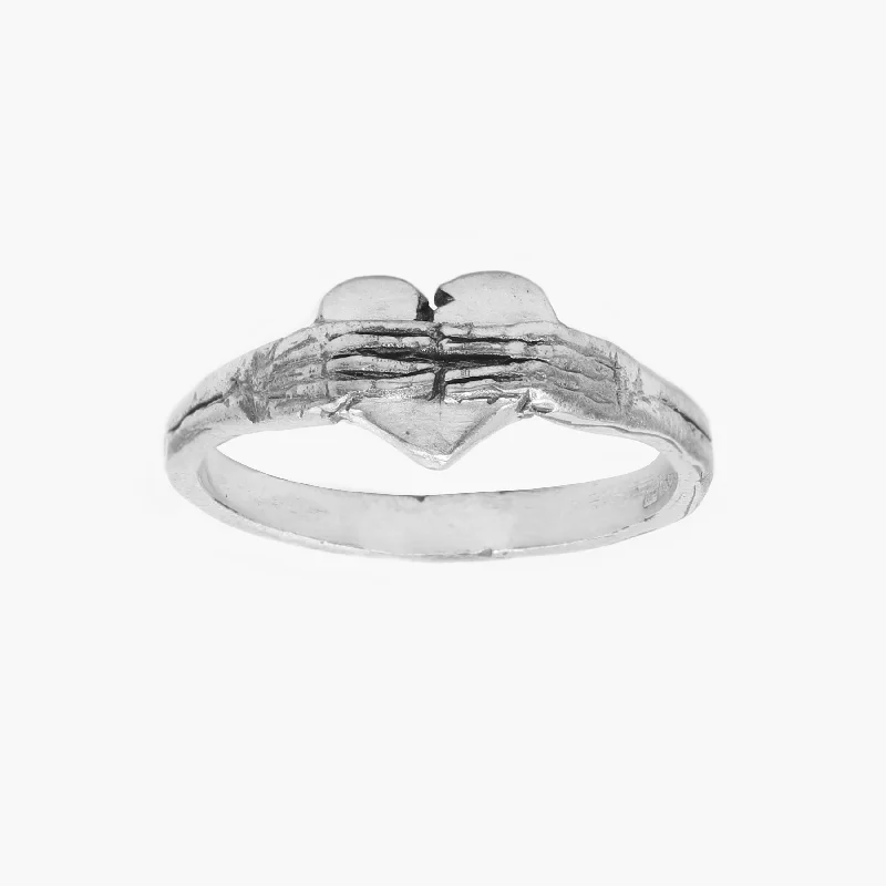 Ladies statement fashion rings-Heartbreak Sterling Silver Ring