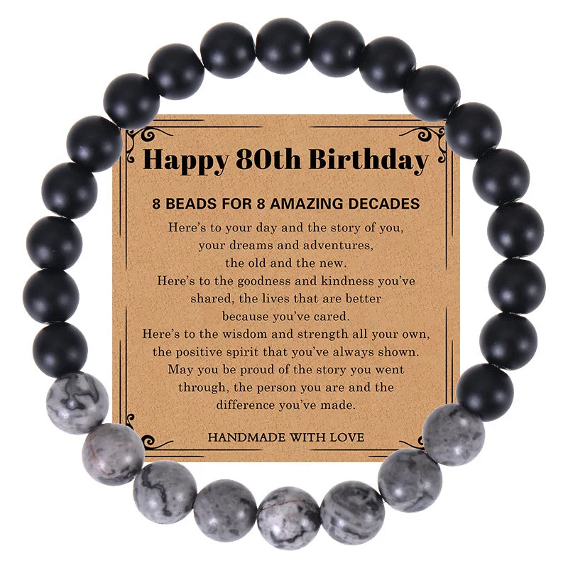 80 Th Birthday Bracelet