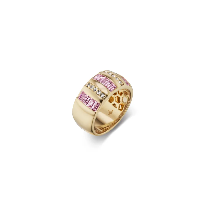 Ladies bridal rings-Tarot Baguette Ring