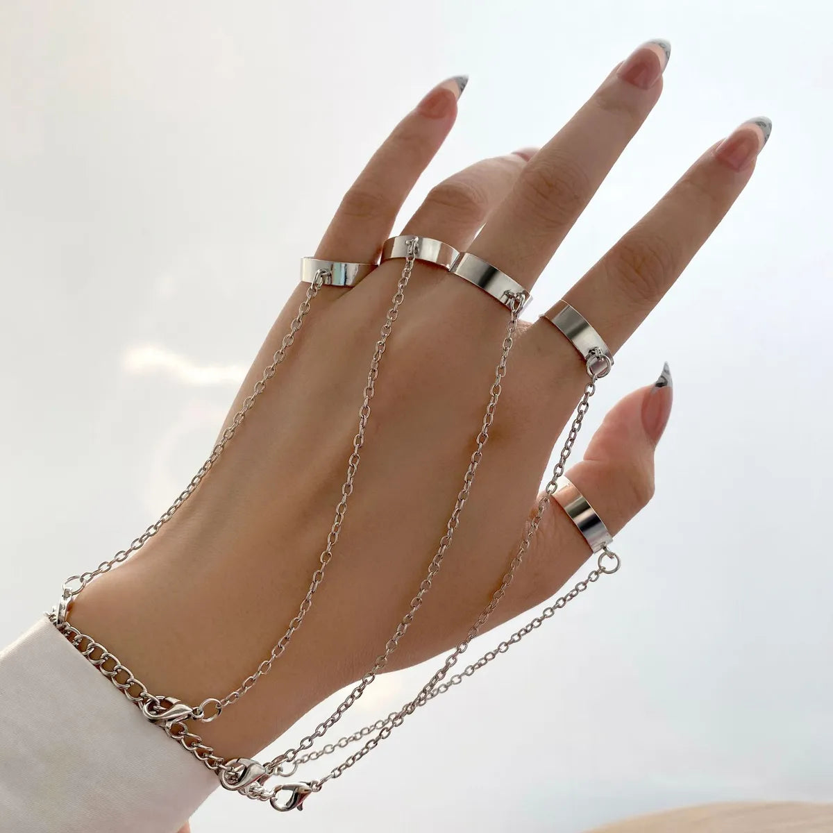 Ladies rose gold diamond rings-Fashion Round Alloy Plating Artificial Pearls Women's Open Ring 1 Piece