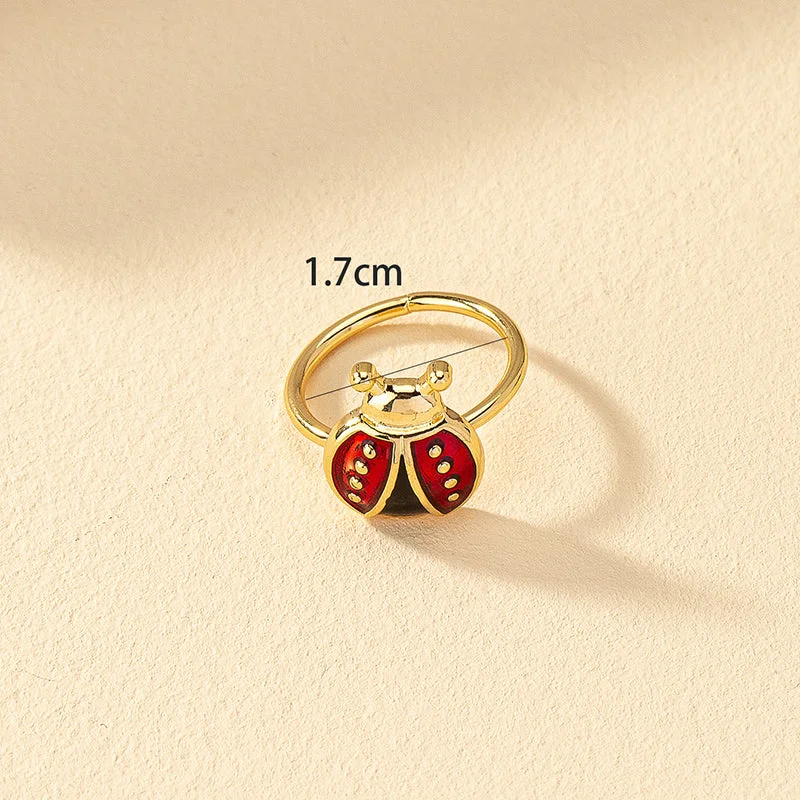 Ladies classic rings-Modern Style Beetles Alloy Enamel Women's Rings