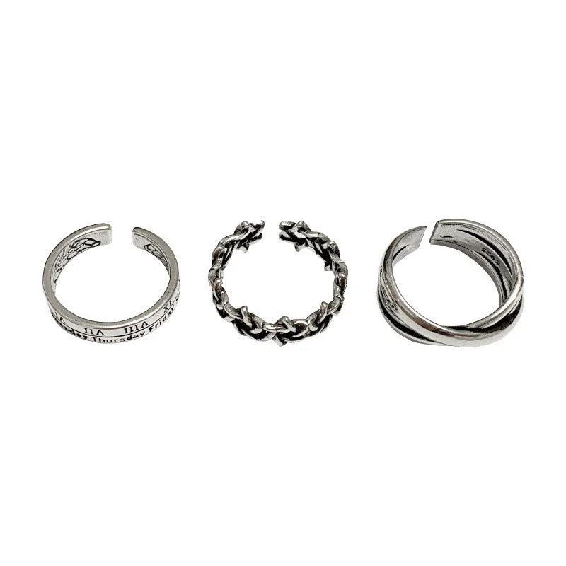 01 Antique Silver (Three-Piece Set)